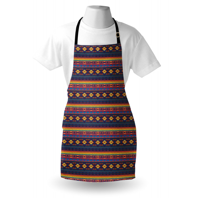 Colorful Folkloric Pattern Apron