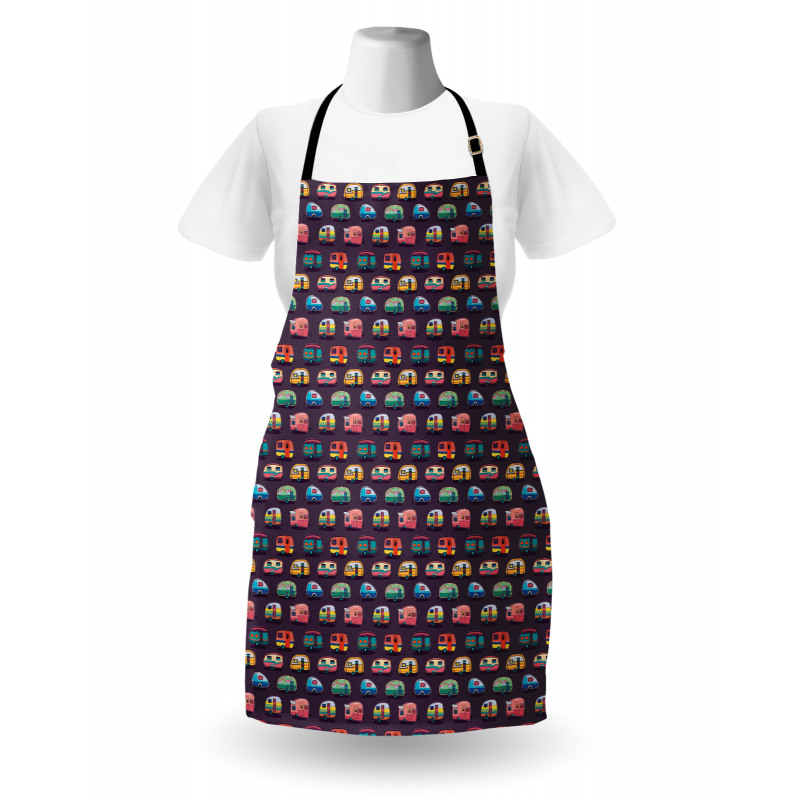 Retro Colorful Vans Apron