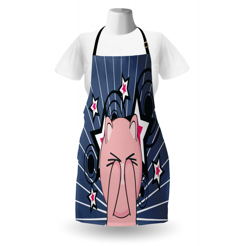 Piggie on Stars and Rays Apron