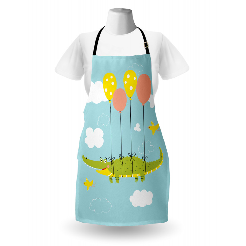 Flying Crocodile with Balloon Apron