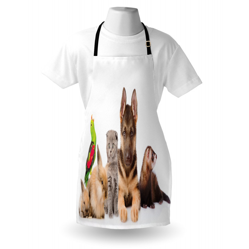 Bunnies Cat Dog and Ferret Apron