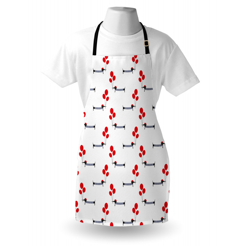 Parisian Dog and Balloons Apron