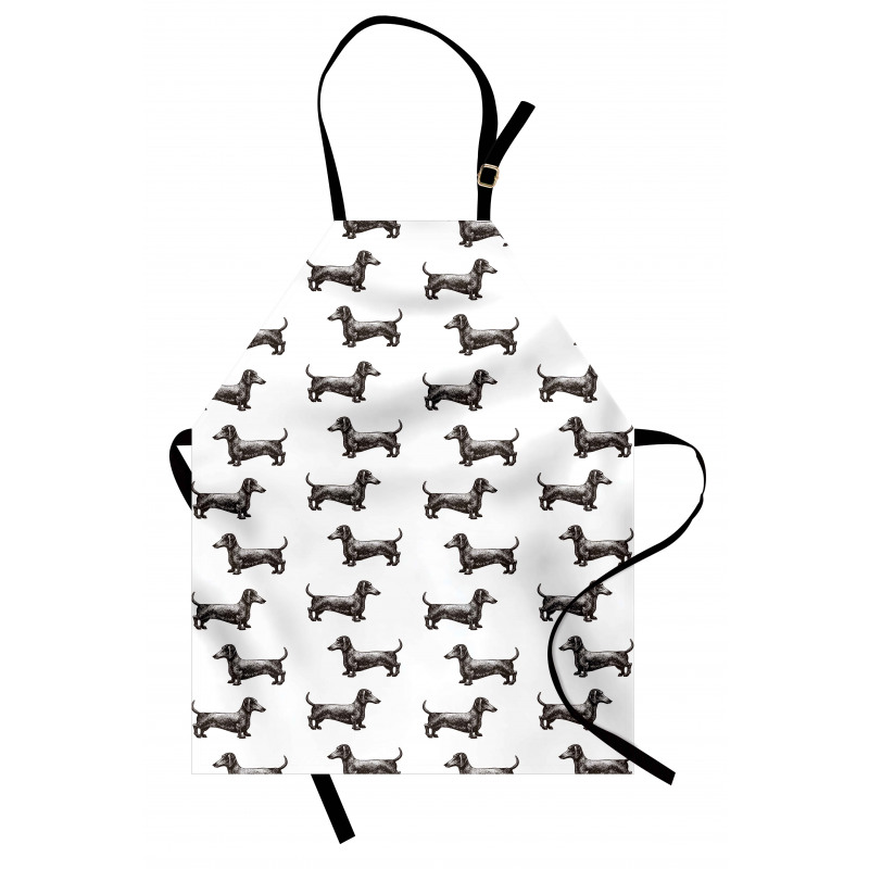 Dogs Pattern Lines Apron