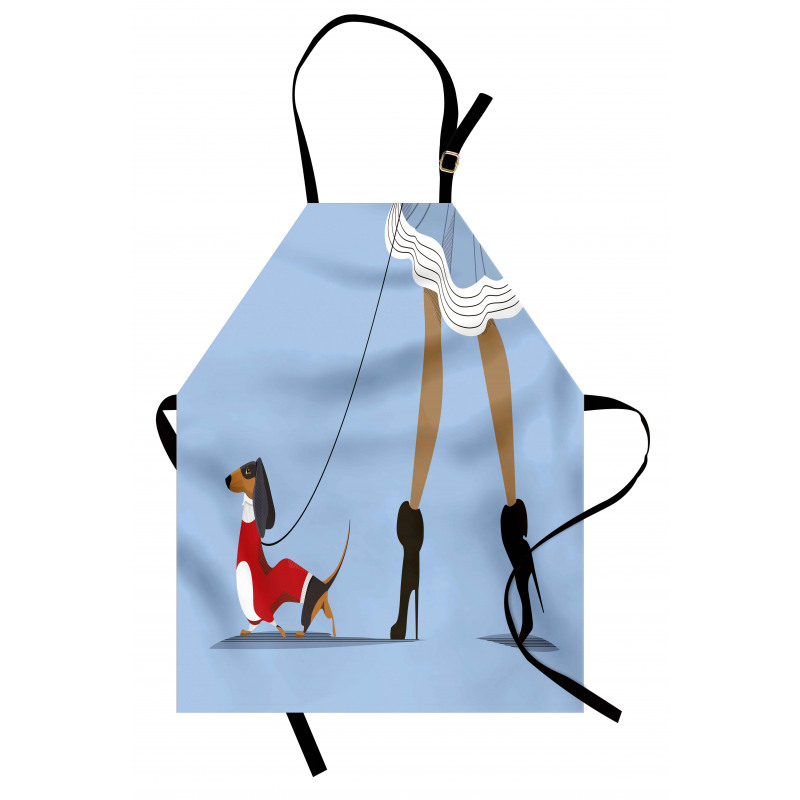 Woman and Dog Fashion Apron