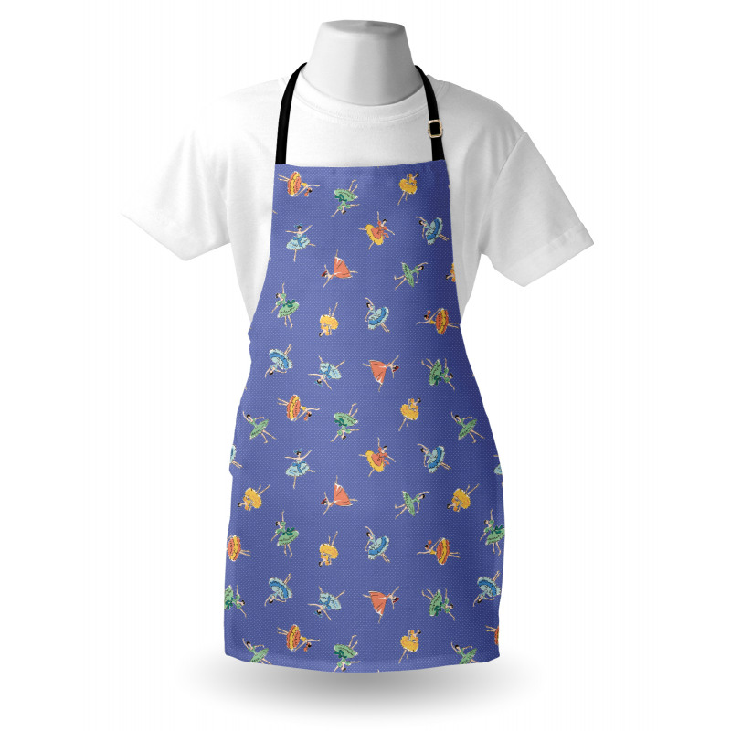 Delicate Women in Gowns Apron