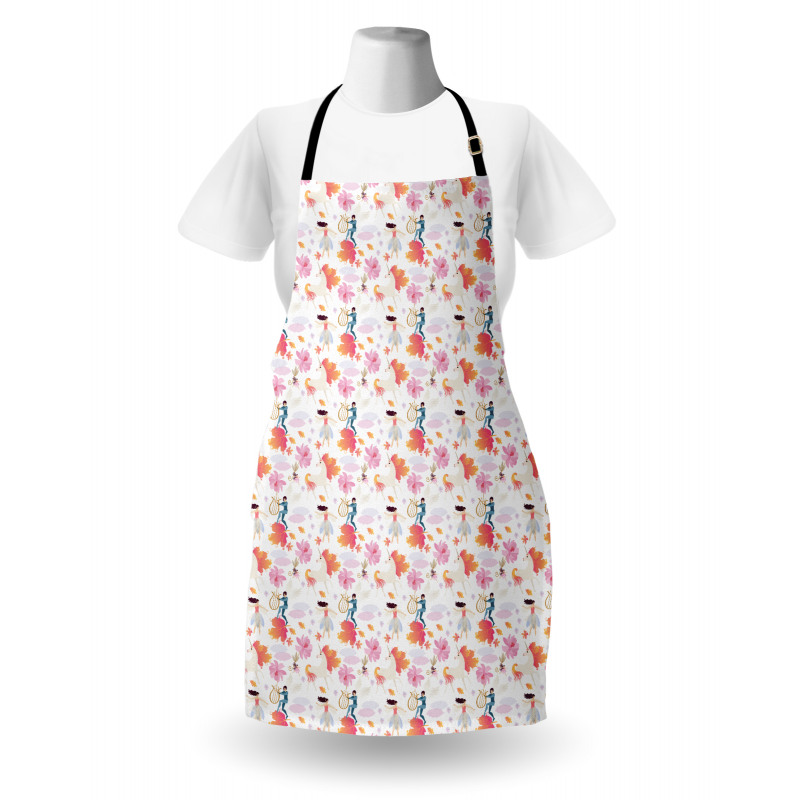 Unicorn Leaves Fairies Apron