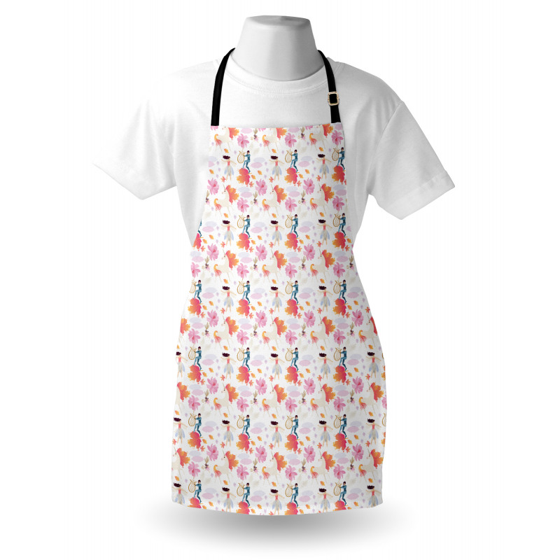 Unicorn Leaves Fairies Apron