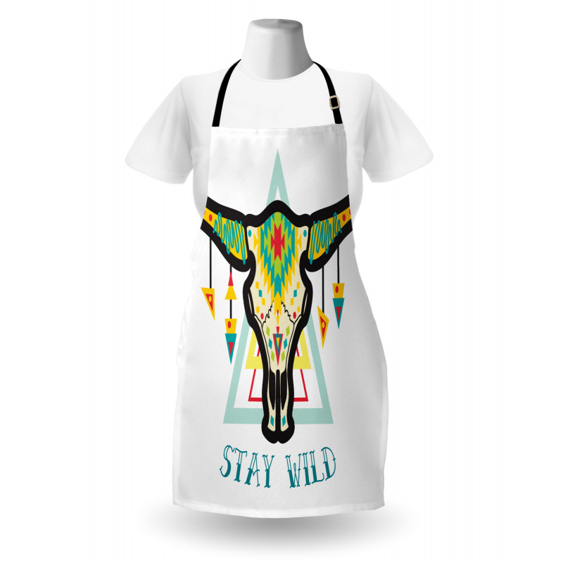 Bohemian Stay Wild Bull Apron