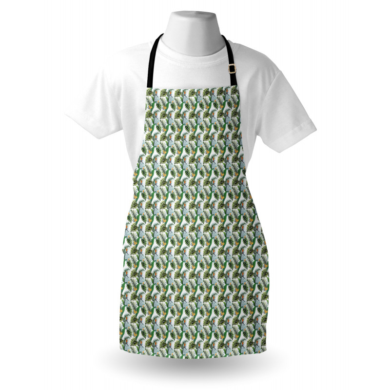 Leaves Bird of Paradise Flower Apron