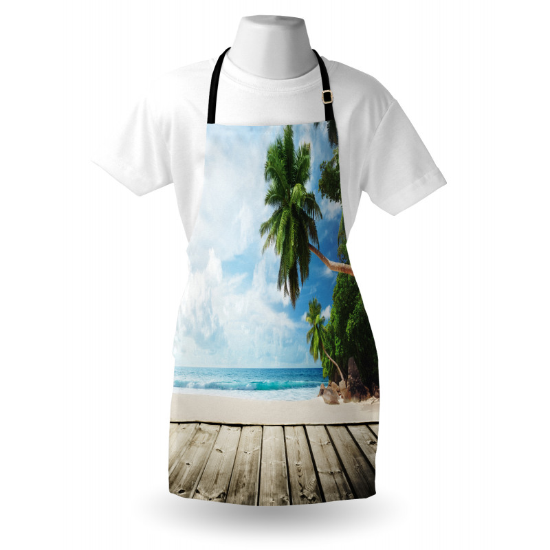 Sandy Tropic Ocean Beach Pier Apron