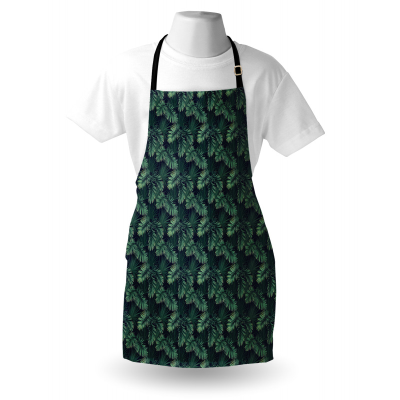 Exotic Jungle Foliage Pattern Apron