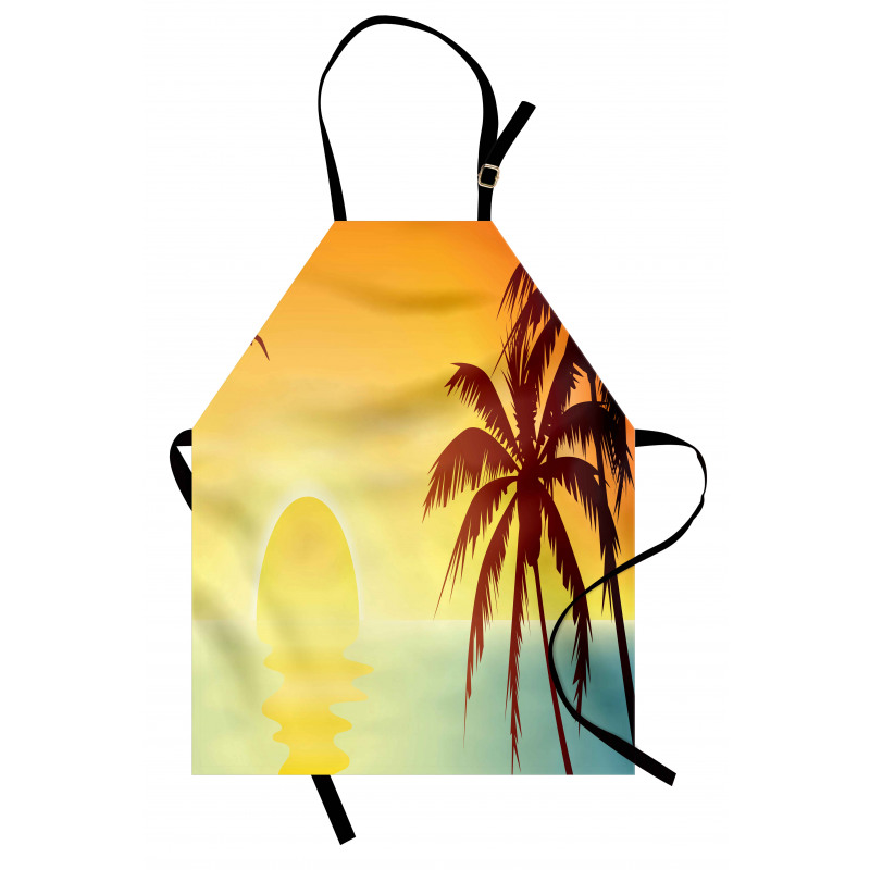 Tropical Sunset with Ombre Sky Apron