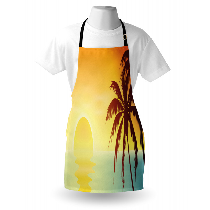 Tropical Sunset with Ombre Sky Apron