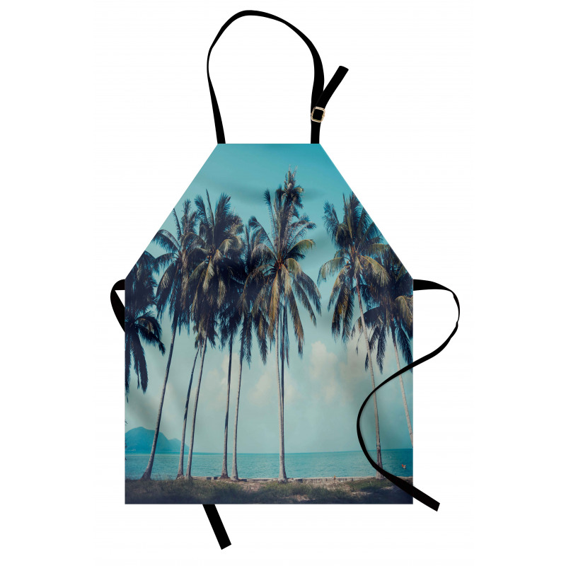 Summer Themed Tropical Shore Apron