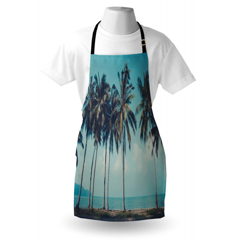 Summer Themed Tropical Shore Apron