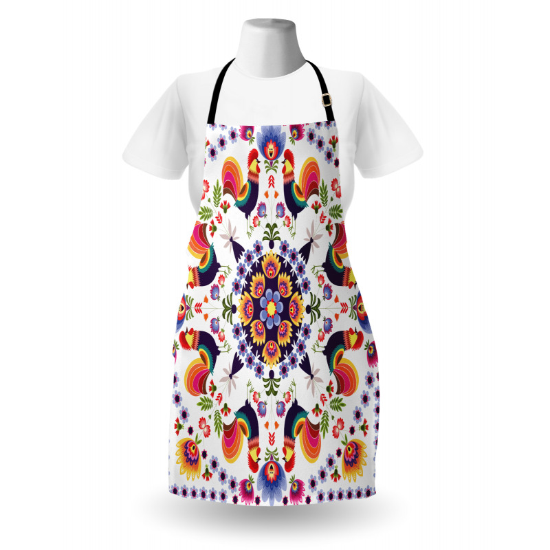 Folkloric Flowers Apron