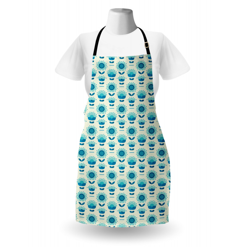 Folkloric Abstract Flowers Apron
