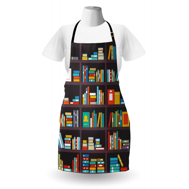 Cartoon Colorful Books Apron