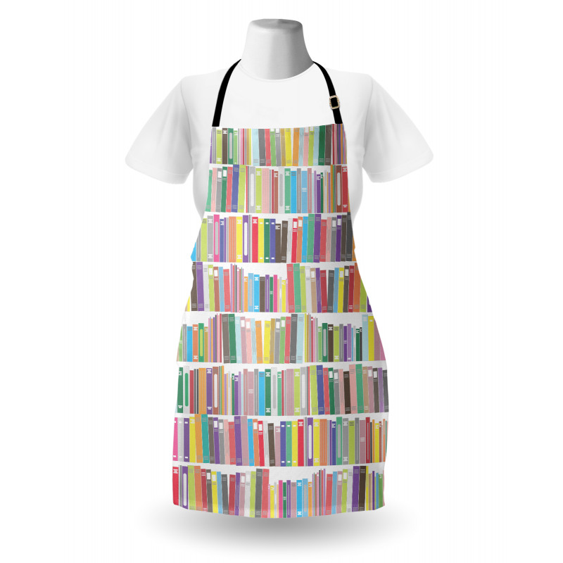 Colorful Cartoon Library Apron