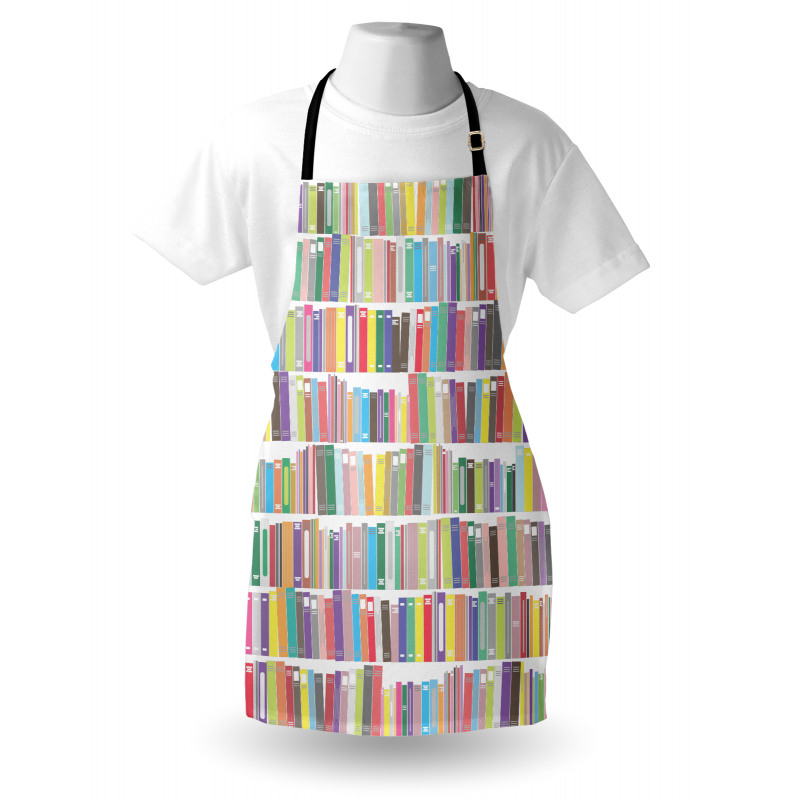 Colorful Cartoon Library Apron