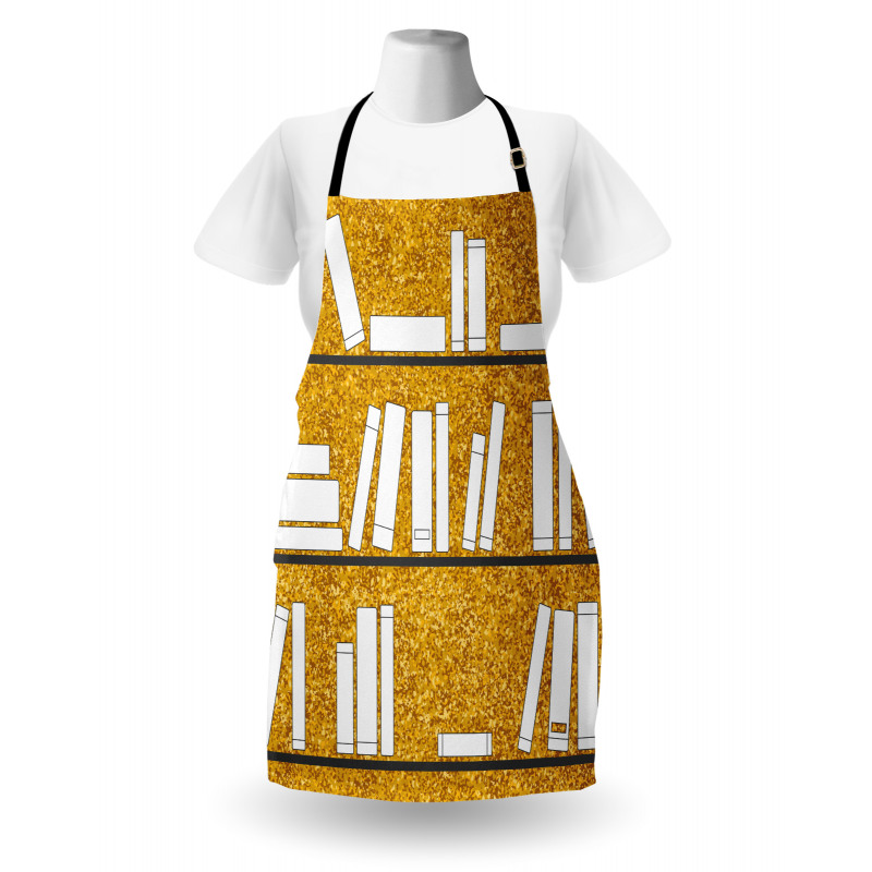 Simplistic Books on Shelves Apron