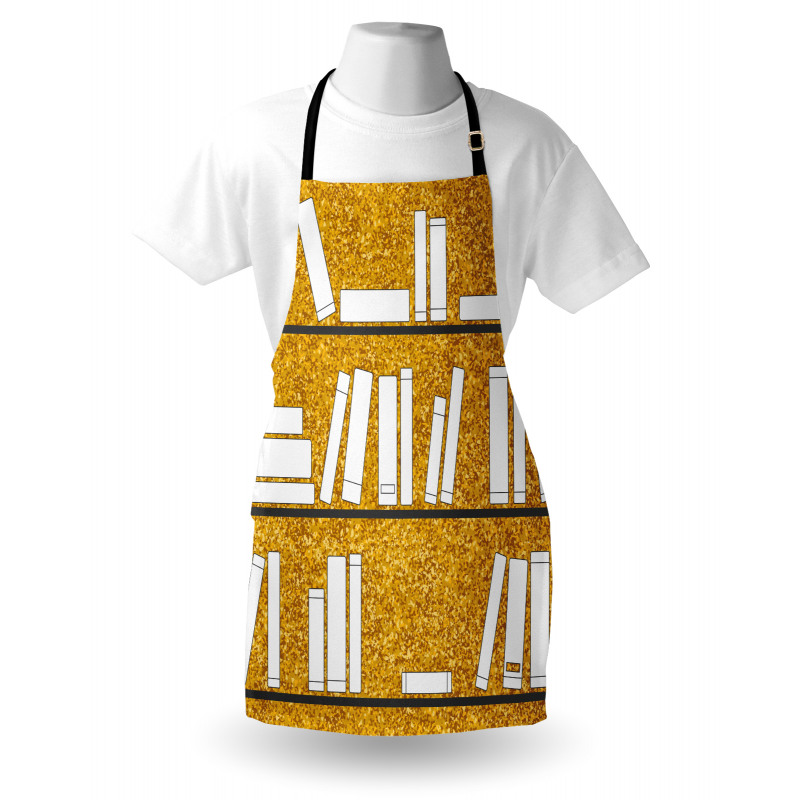 Simplistic Books on Shelves Apron