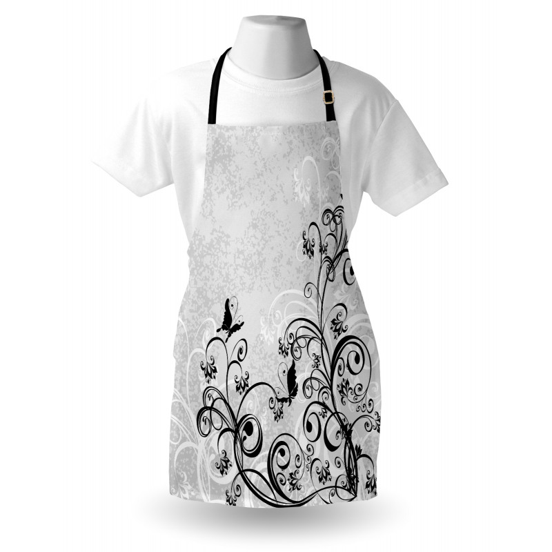 Floral and Grunge Apron