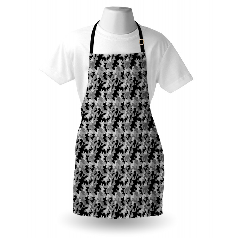 Greyscale Gloomy Apron