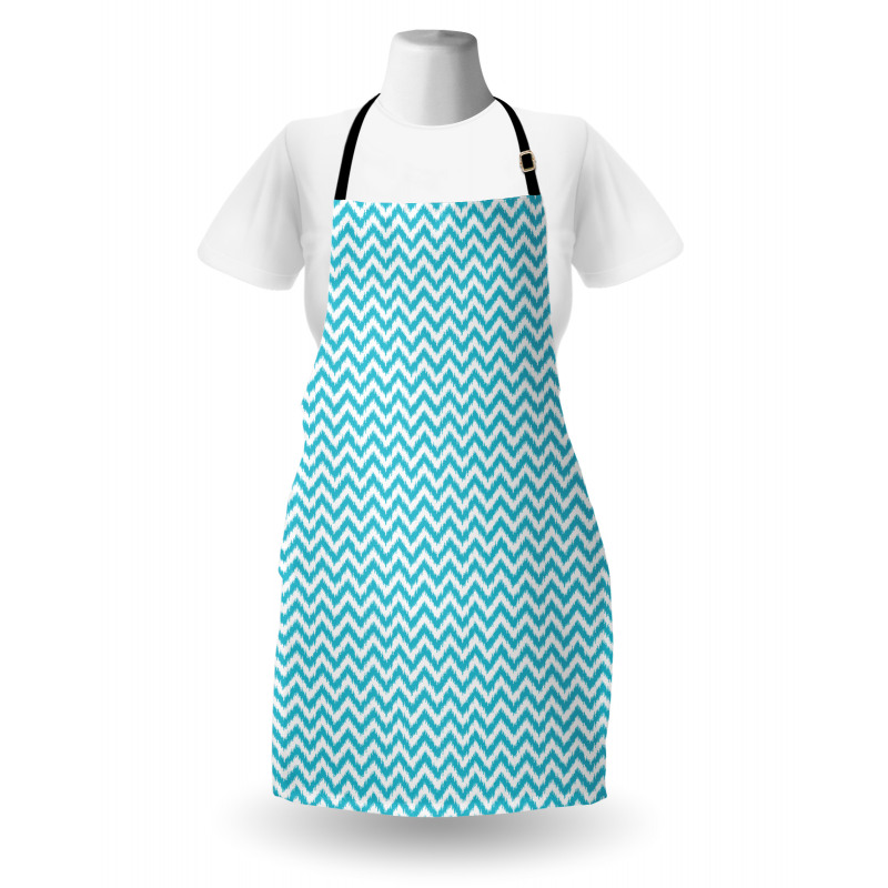 Grungy Design Zigzags Apron