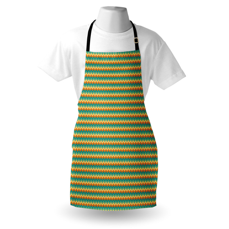 Geometric Colorful Lines Apron