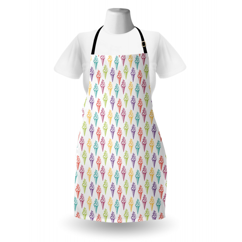 Colorful Sketchy Drawn Apron