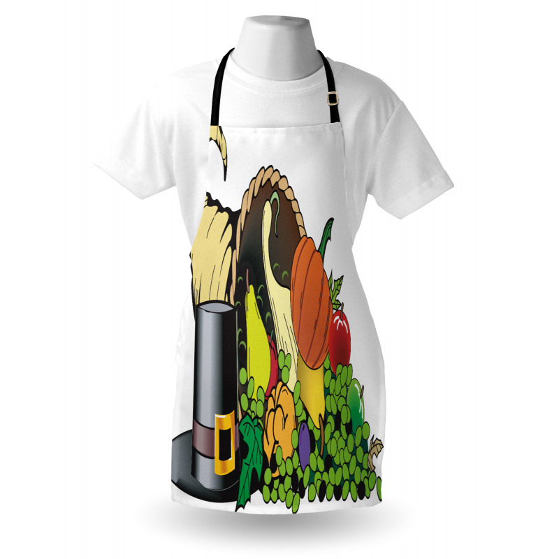 Cornucopia Motif Apron