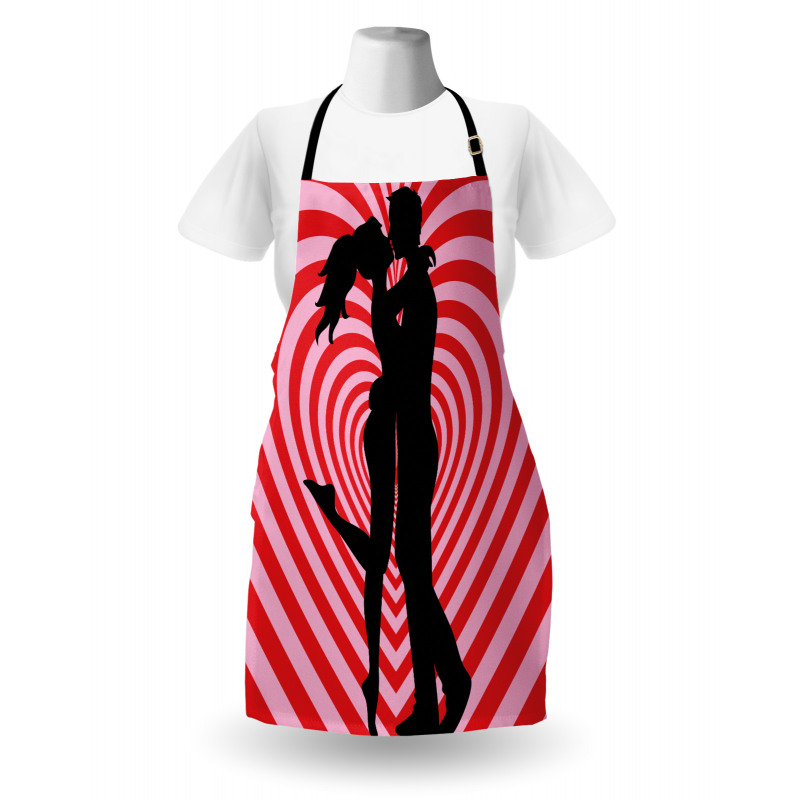 Couple on Whirlpool Heart Apron