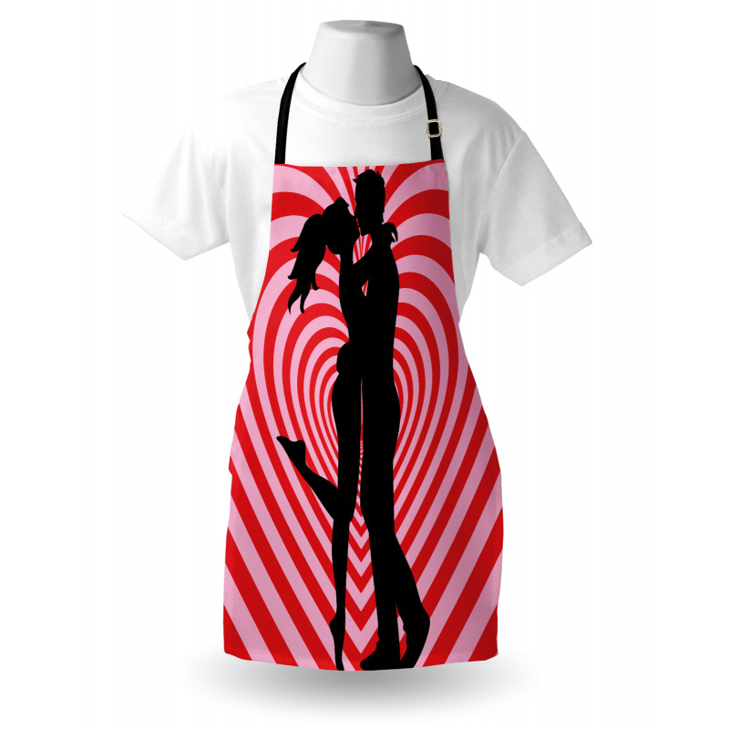 Couple on Whirlpool Heart Apron