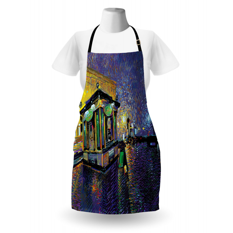 Kyiv City Night Art Apron