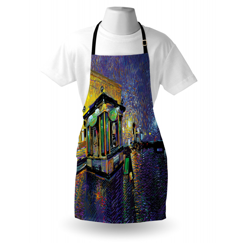 Kyiv City Night Art Apron