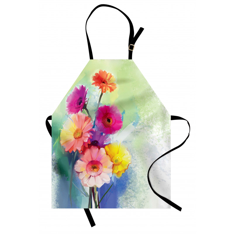 Gerbera Flowers Art Apron