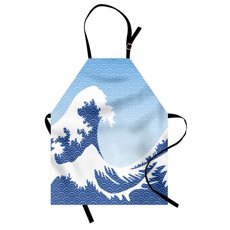 Wave in Vintage Theme Apron