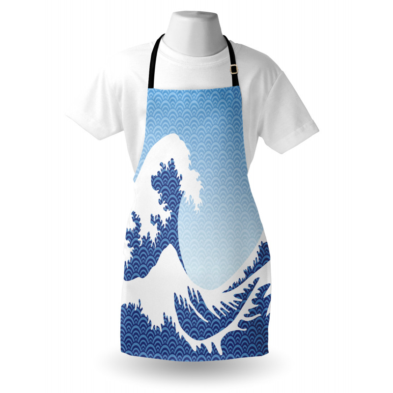 Wave in Vintage Theme Apron