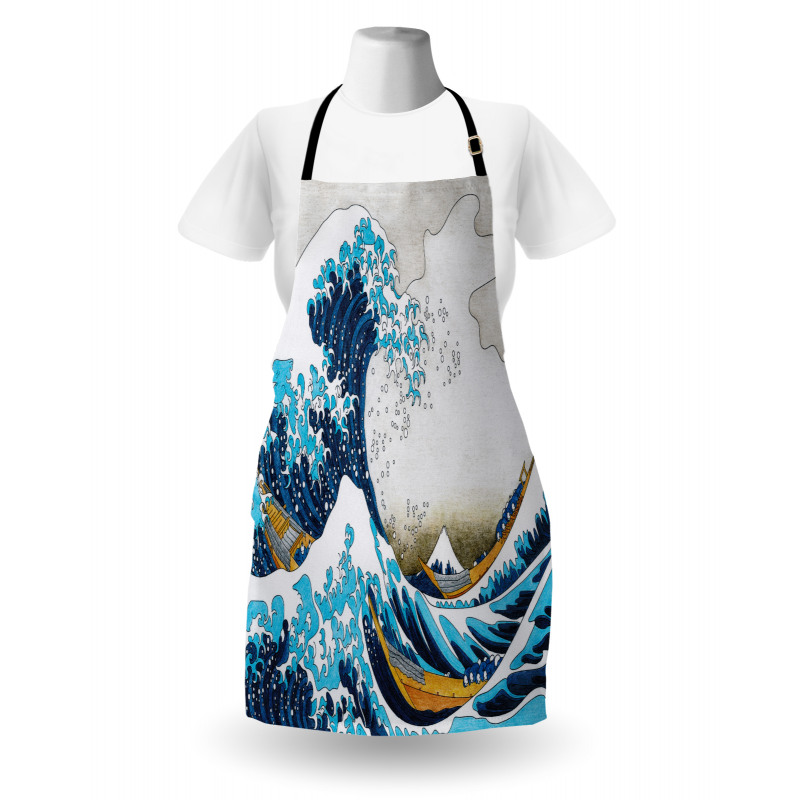 Oceanic Wave of Kanagawa Apron