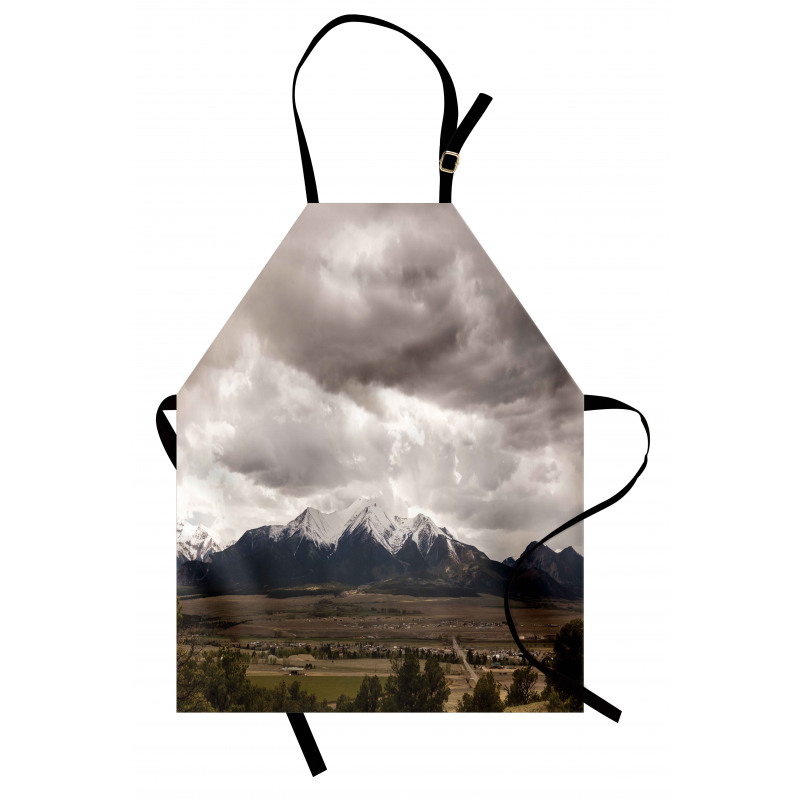 Mountains Colorado Gloomy Apron