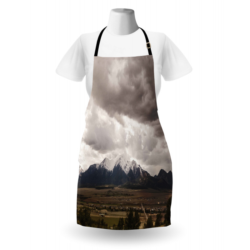 Mountains Colorado Gloomy Apron