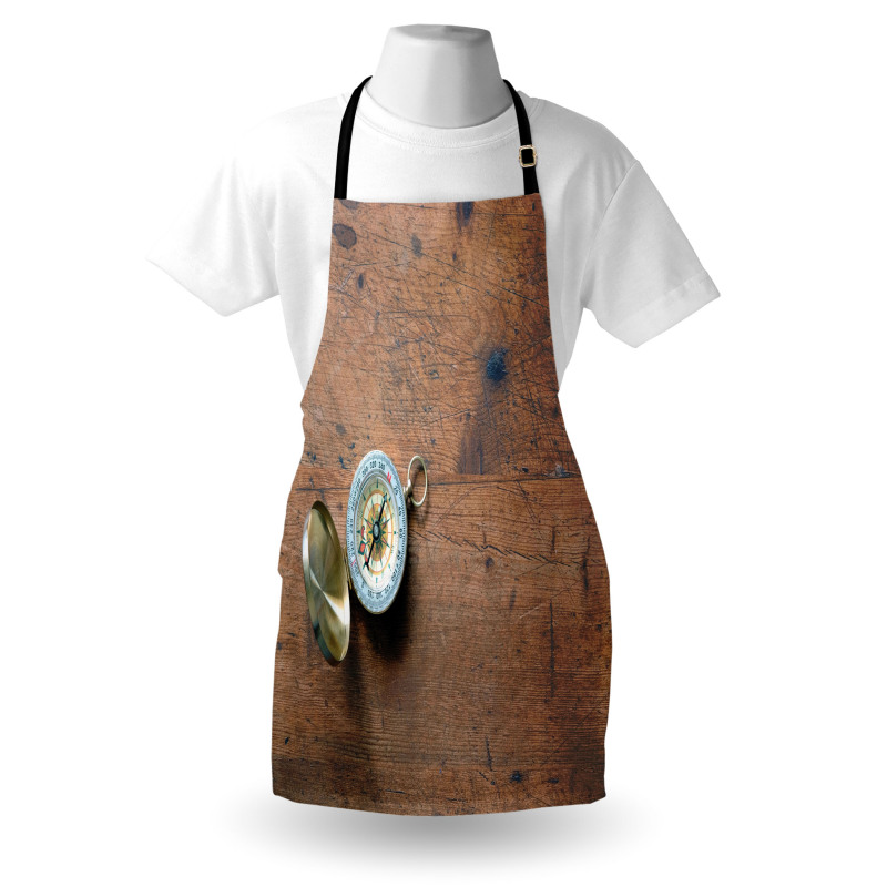 Opened Tool on Grunge Wood Apron