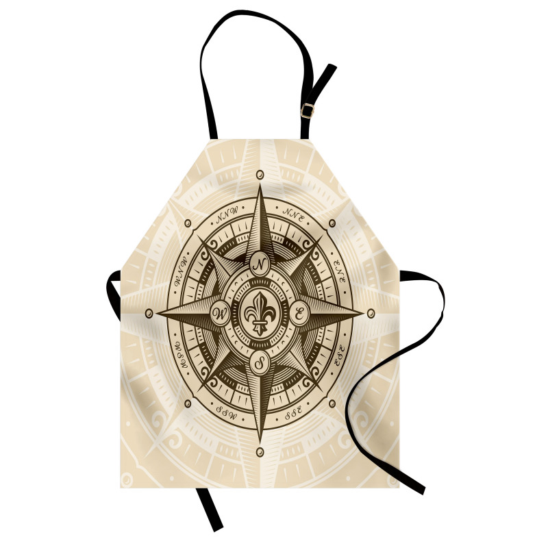 Vintage Nautical Windrose Apron