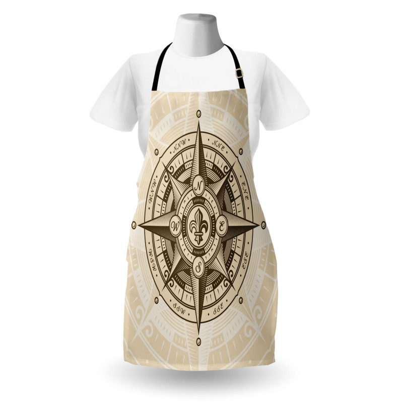 Vintage Nautical Windrose Apron