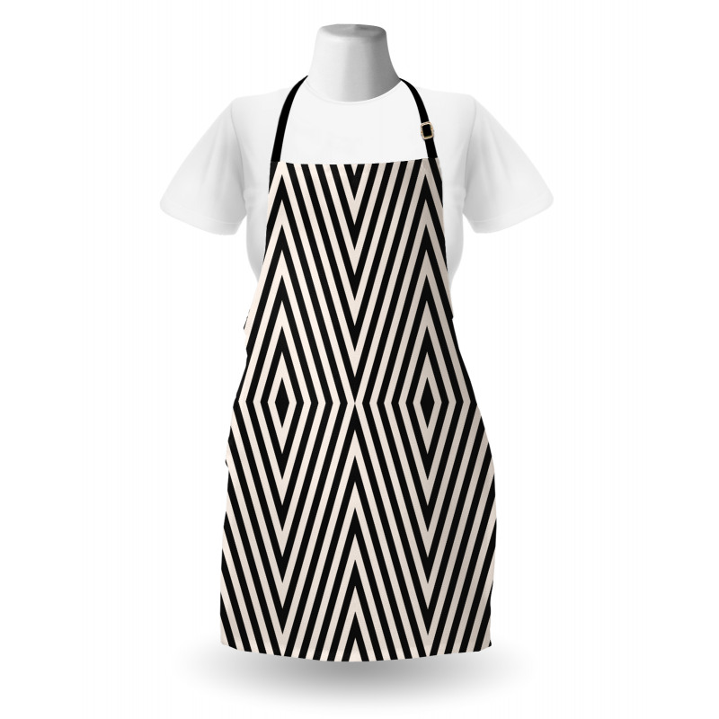 Optical Illusion Rhombuses Apron