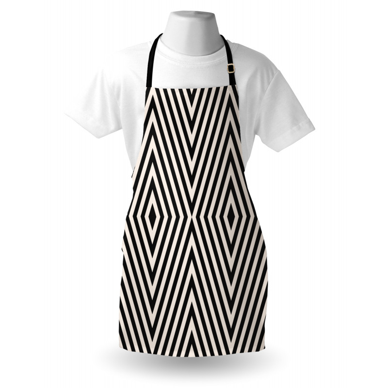 Optical Illusion Rhombuses Apron