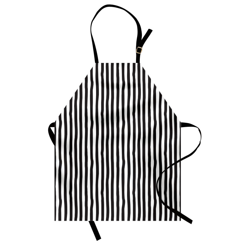 Irregular Vertical Lines Art Apron