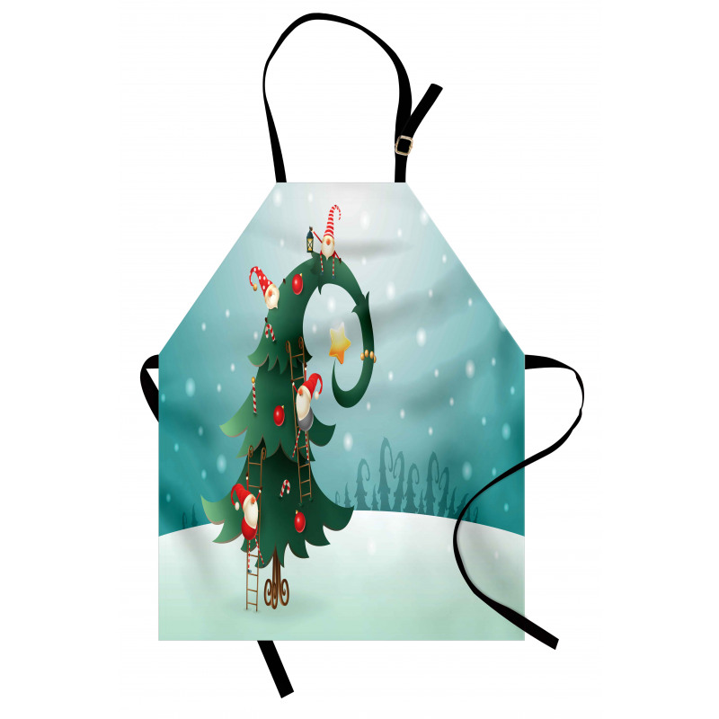 Christmas and Gnomes Apron