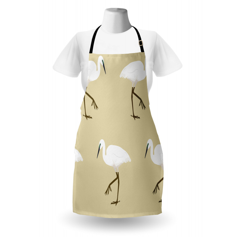 Leg Standing Heron Birds Apron